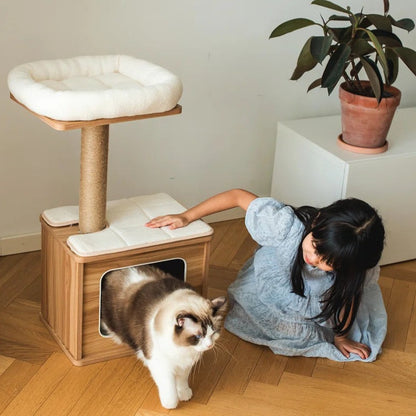 Torreus Cat Tree Minimalistic Cat Hut Default Title