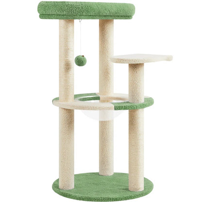 Torreus Cat Tree Gillispie Cat Tree Army Green/Beige