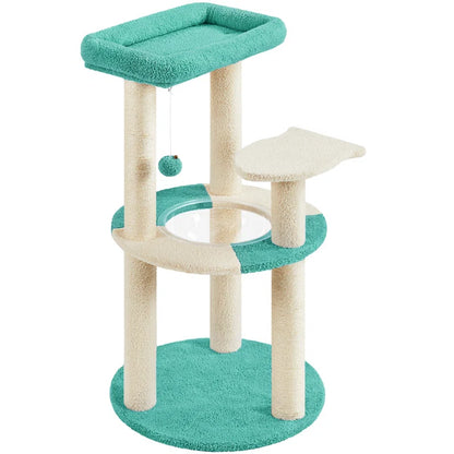 Torreus Cat Tree Gillispie Cat Tree Indigo/Beige