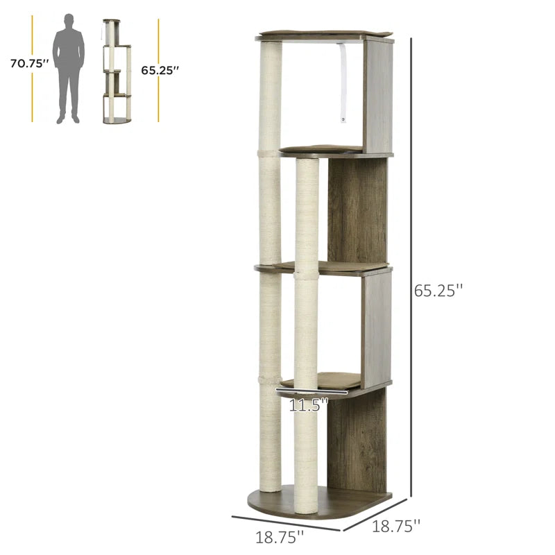 Torreus Cat Tree The Cat Cubby Tree Default Title