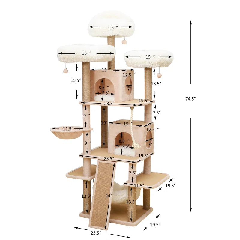 Torreus Cat Tree In The Clouds Cat Castle Default Title