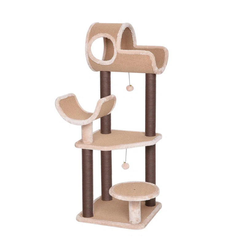 Torreus Cat Tree Fur-Lined Scandinavian Cat Tree Default Title