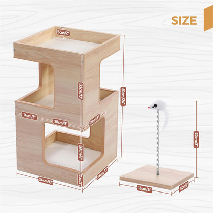 Torreus Cat Tree Dual Bedside Table & Cat Tree Default Title