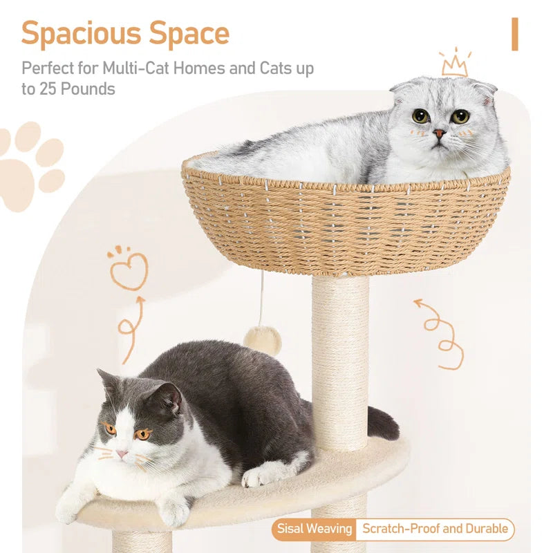 Torreus Cat Tree Donut Basket Cat Tree Default Title