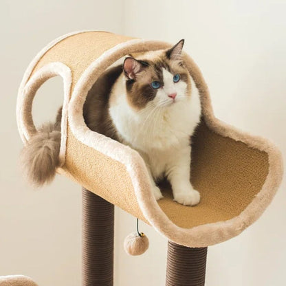 Torreus Cat Tree Fur-Lined Scandinavian Cat Tree Default Title