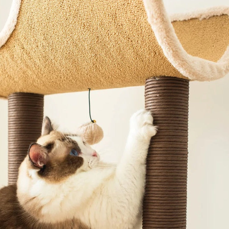 Torreus Cat Tree Fur-Lined Scandinavian Cat Tree Default Title