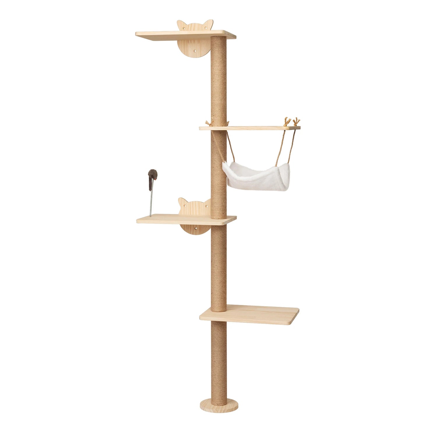 Climb and Scratch Wall-Mounted Cat Tree