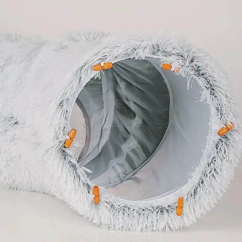 Plush Donut Cat Bed