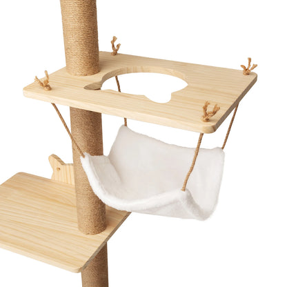 Climb and Scratch Wall-Mounted Cat Tree