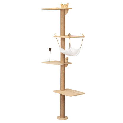 Climb and Scratch Wall-Mounted Cat Tree