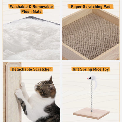 Torreus Cat Tree Dual Bedside Table & Cat Tree Default Title