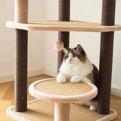 Torreus Cat Tree Fur-Lined Scandinavian Cat Tree Default Title