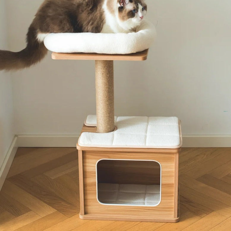 Torreus Cat Tree Minimalistic Cat Hut Default Title