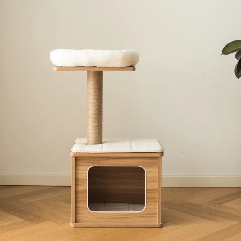 Torreus Cat Tree Minimalistic Cat Hut Default Title