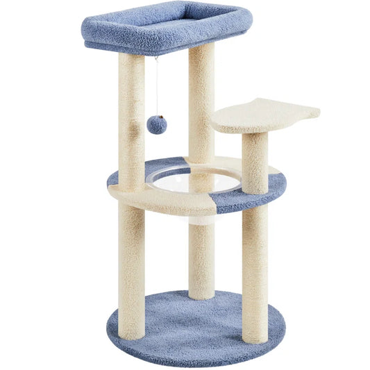 Torreus Cat Tree Gillispie Cat Tree Blue/Beige